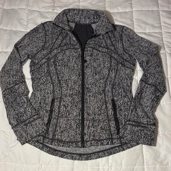 Lululemon Define Jacket Black and White Splatter Speckled 10 - Picture 1 of 12